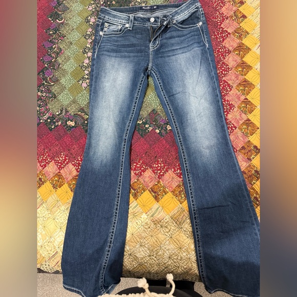 Miss me Chloe boot cut Jean with real cow hair inlay 30/34 - Picture 2 of 11